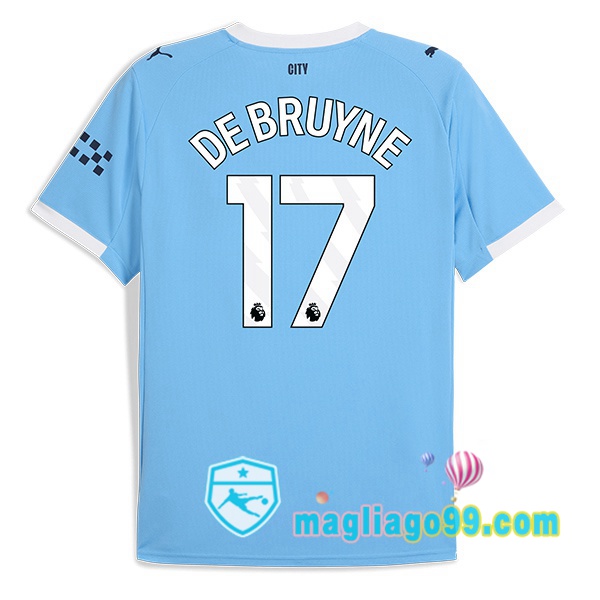 Magliago - Passione Maglie Thai Affidabili Basso Costo Online Shop | Maglia Manchester City (Kevin De Bruyne 17) Prima Blu 2025/2026
