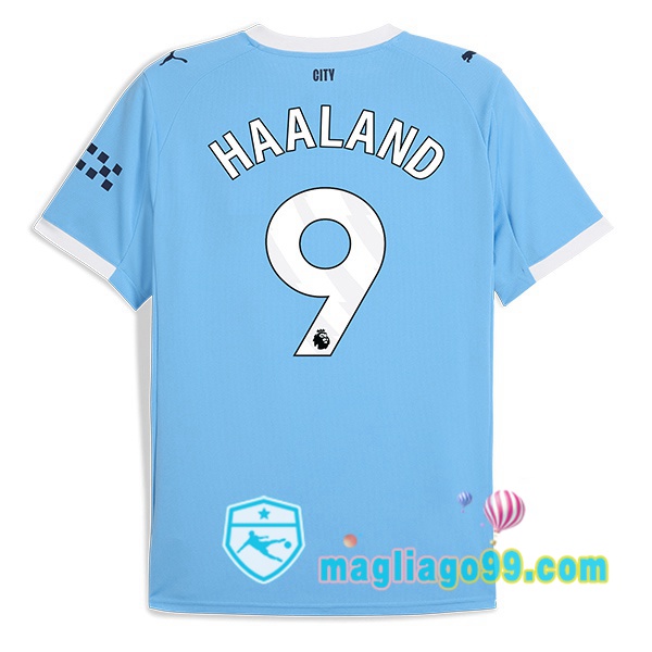 Magliago - Passione Maglie Thai Affidabili Basso Costo Online Shop | Maglia Manchester City (Erling Haaland 9) Prima Blu 2025/2026