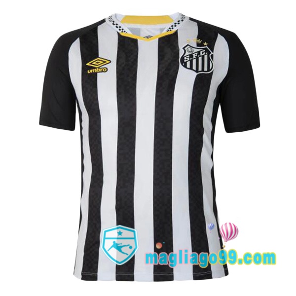Magliago - Passione Maglie Thai Affidabili Basso Costo Online Shop | Maglia Santos FC Seconda Bianco Nero 2025/2026