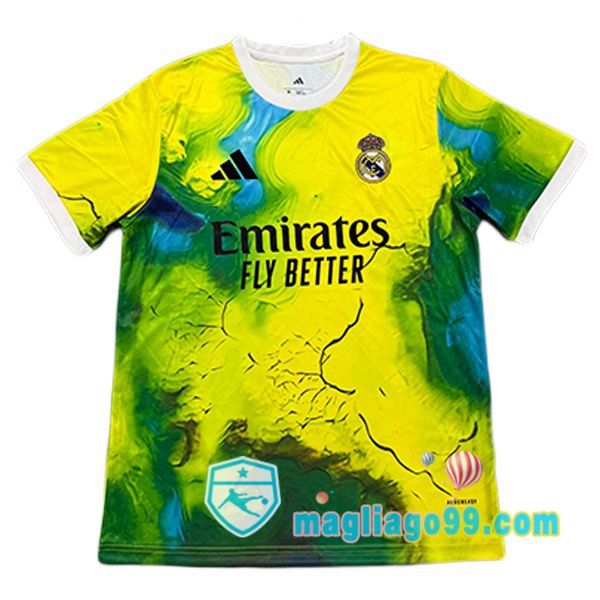 Magliago - Passione Maglie Thai Affidabili Basso Costo Online Shop | Maglia Real Madrid Edizione Speciale Giallo Verde 2025/2026