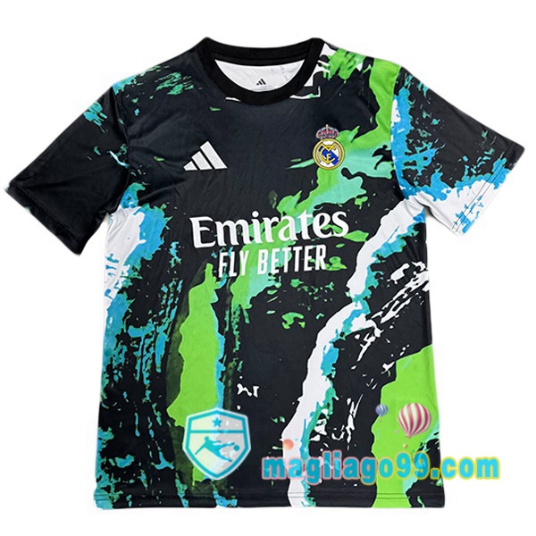 Magliago - Passione Maglie Thai Affidabili Basso Costo Online Shop | Maglia Real Madrid Edizione Speciale Nero Verde 2025/2026