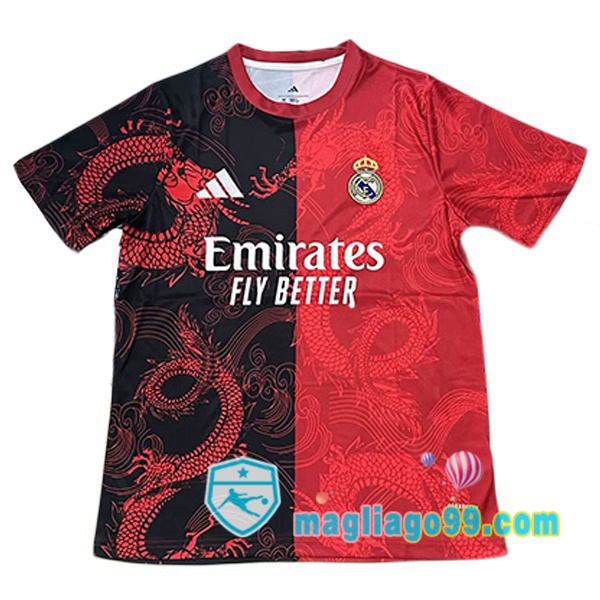 Magliago - Passione Maglie Thai Affidabili Basso Costo Online Shop | Maglia Real Madrid Edizione Speciale Rosso Nero 2025/2026