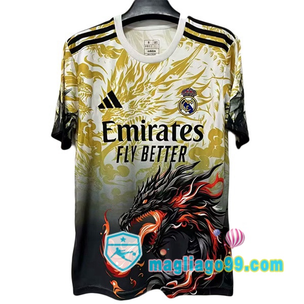 Magliago - Passione Maglie Thai Affidabili Basso Costo Online Shop | Maglia Real Madrid Edizione Speciale Giallo Nero 2025/2026