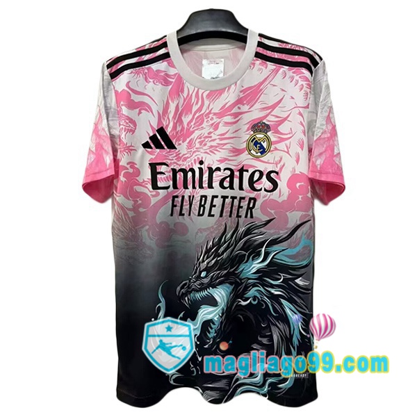 Magliago - Passione Maglie Thai Affidabili Basso Costo Online Shop | Maglia Real Madrid Edizione Speciale Rosa Nero 2025/2026