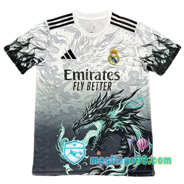 Magliago - Passione Maglie Thai Affidabili Basso Costo Online Shop | Maglia Real Madrid Edizione Speciale Bianco Nero 2025/2026