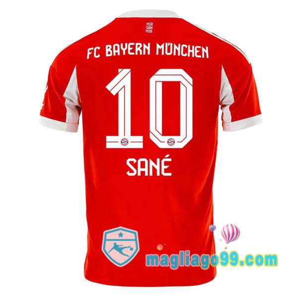Magliago - Passione Maglie Thai Affidabili Basso Costo Online Shop | Maglia Bayern Monaco (Sané 10) Prima Rosso 2025/2026
