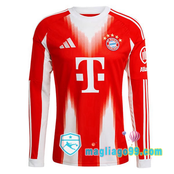 Magliago - Passione Maglie Thai Affidabili Basso Costo Online Shop | Maglia Bayern Monaco Prima Maniche Lunghe Rosso 2025/2026