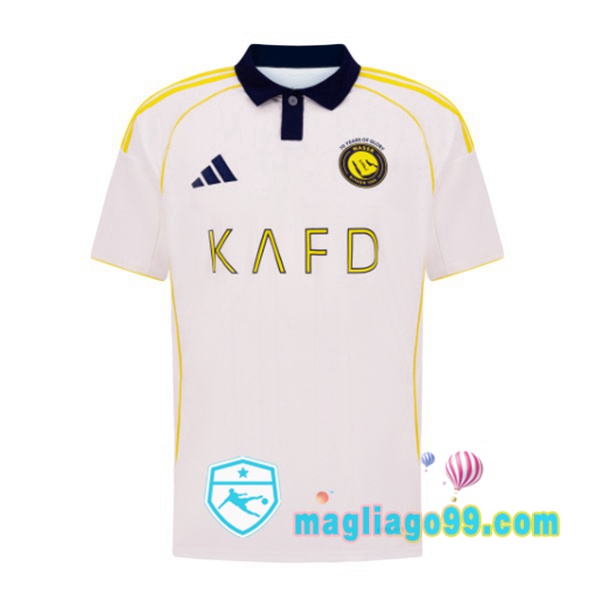 Magliago - Passione Maglie Thai Affidabili Basso Costo Online Shop | Maglia Al-Nassr FC Terza Bianco 2025/2026