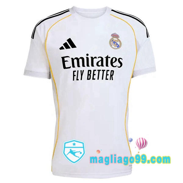 Magliago - Passione Maglie Thai Affidabili Basso Costo Online Shop | Maglia Real Madrid Prima Bianco 2025/2026