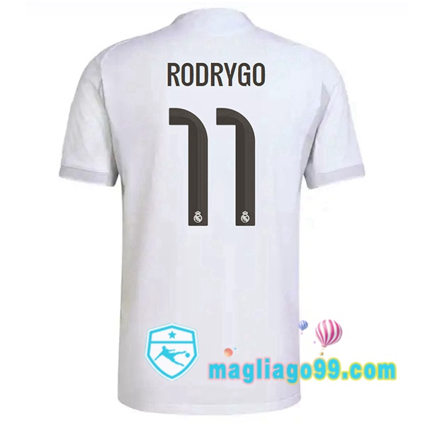 Magliago - Passione Maglie Thai Affidabili Basso Costo Online Shop | Maglia Real Madrid (Rodrygo 11) Prima Bianco 2025/2026