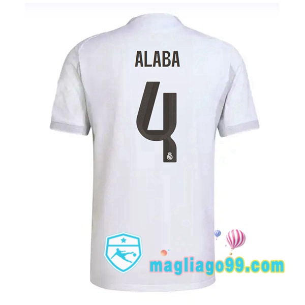 Magliago - Passione Maglie Thai Affidabili Basso Costo Online Shop | Maglia Real Madrid (Alaba 4) Prima Bianco 2025/2026