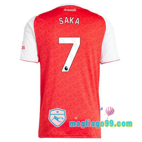Magliago - Passione Maglie Thai Affidabili Basso Costo Online Shop | Maglia Arsenal (SAKA 7) Prima Rosso Bianco 2025/2026
