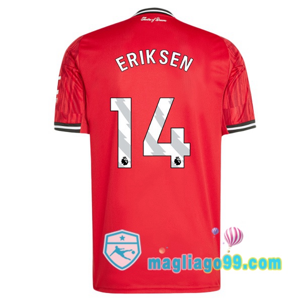 Magliago - Passione Maglie Thai Affidabili Basso Costo Online Shop | Maglia Manchester United (ERIKSEN 14) Prima Rosso 2025/2026