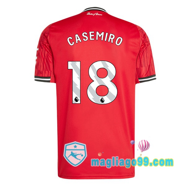 Magliago - Passione Maglie Thai Affidabili Basso Costo Online Shop | Maglia Manchester United (CASEMIRO 18) Prima Rosso 2025/2026