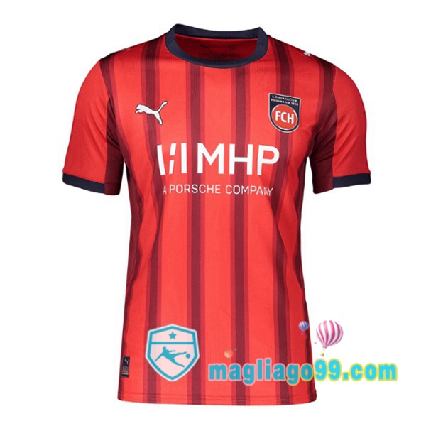 Magliago - Passione Maglie Thai Affidabili Basso Costo Online Shop | Maglia FC Heidenheim Prima Rosso 2025/2026