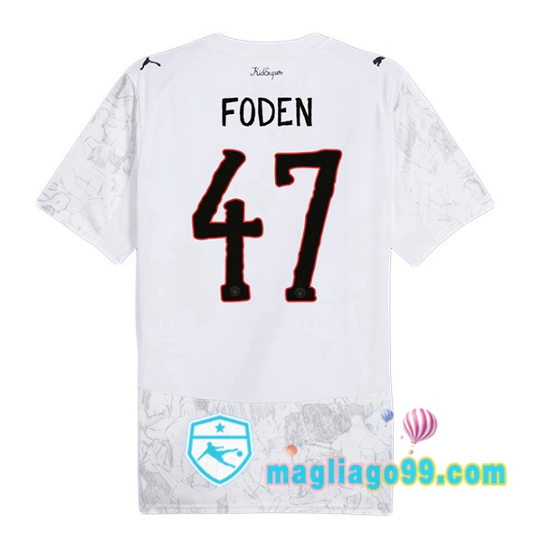 Magliago - Passione Maglie Thai Affidabili Basso Costo Online Shop | Maglia Manchester City Club World Cup (Phil Foden 47) Prima Bianco 2025/2026