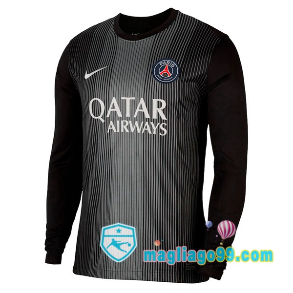 Magliago - Passione Maglie Thai Affidabili Basso Costo Online Shop | Maglia Paris PSG Portiere Maniche Lunghe Nero 2025/2026