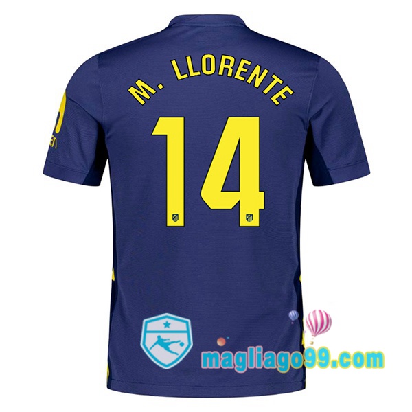 Magliago - Passione Maglie Thai Affidabili Basso Costo Online Shop | Maglia Atletico Madrid (M. LLORENTE 14) Seconda Blu Royal 2025/2026