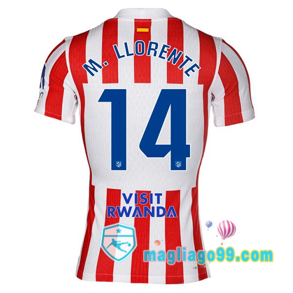 Magliago - Passione Maglie Thai Affidabili Basso Costo Online Shop | Maglia Atletico Madrid (M. LLORENTE 14) Prima Rosso 2025/2026