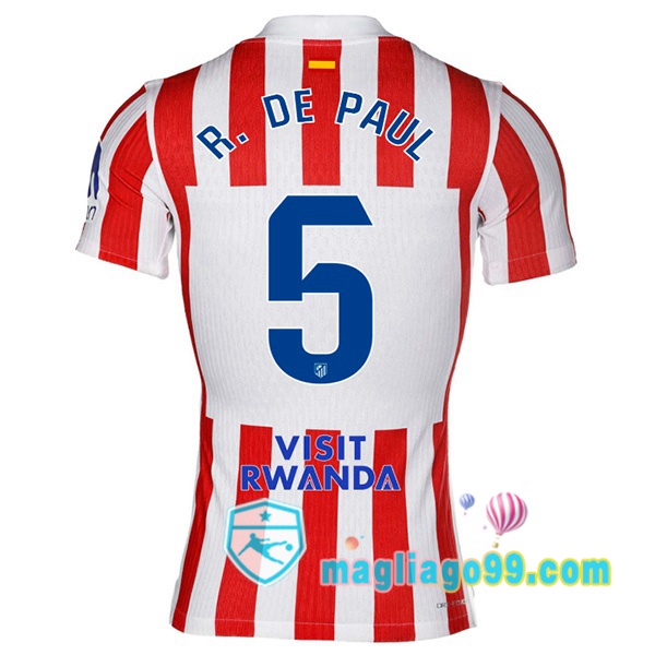 Magliago - Passione Maglie Thai Affidabili Basso Costo Online Shop | Maglia Atletico Madrid (R. DE PAUL 5) Prima Rosso 2025/2026
