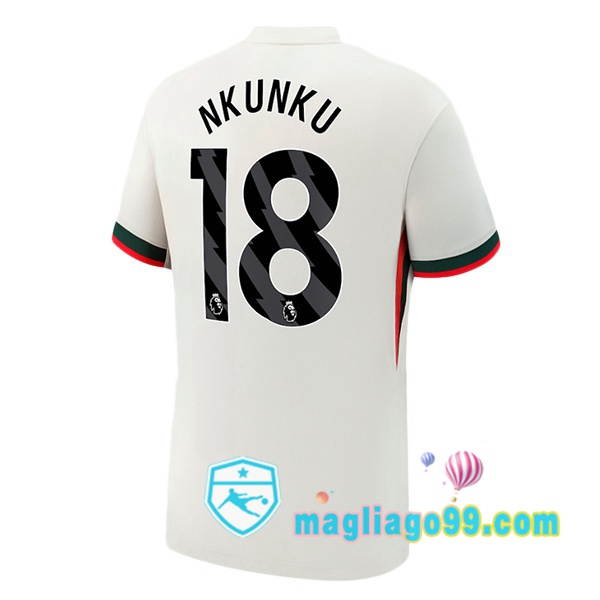 Magliago - Passione Maglie Thai Affidabili Basso Costo Online Shop | Maglia FC Chelsea (Nkunku 18) Seconda Bianco 2025/2026