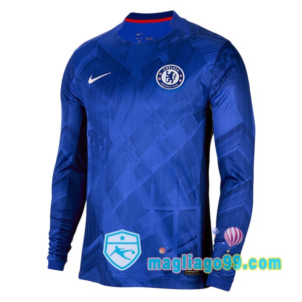 Magliago - Passione Maglie Thai Affidabili Basso Costo Online Shop | Maglia FC Chelsea Prima Maniche Lunghe Blu 2025/2026
