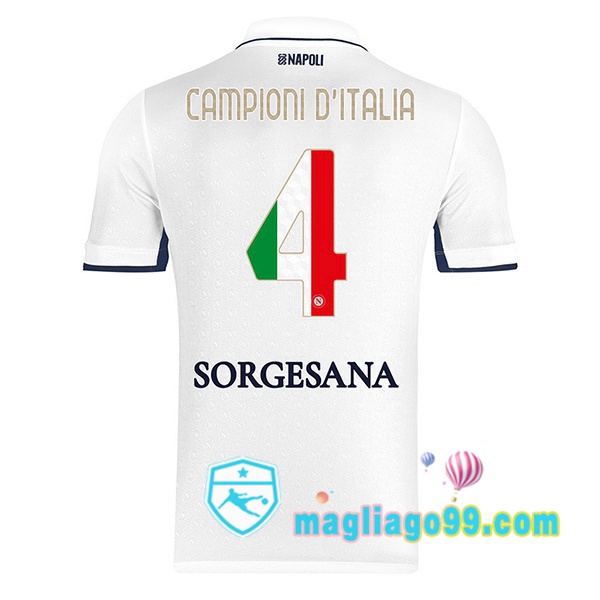 Magliago - Passione Maglie Thai Affidabili Basso Costo Online Shop | Maglia SSC Napoli Campioni D'Italia Seconda Bianco 2024/2025