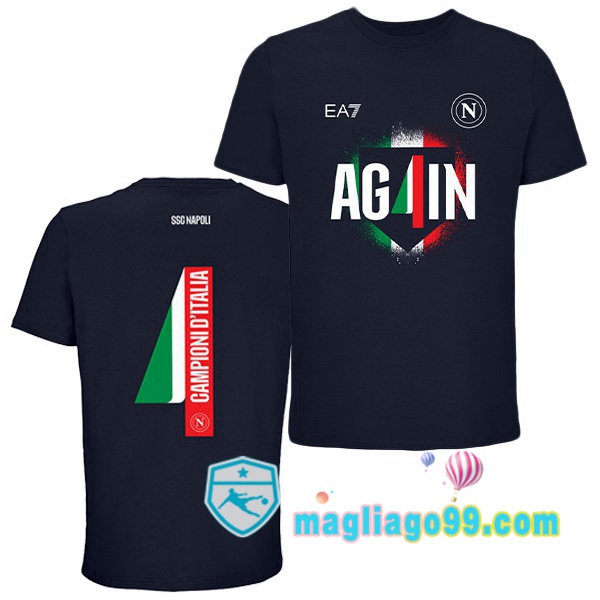 Magliago - Passione Maglie Thai Affidabili Basso Costo Online Shop | Maglia SSC Napoli Campioni D'Italia Edizione Speciale Nero 2025/2026