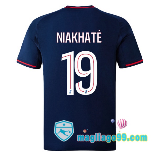 Magliago - Passione Maglie Thai Affidabili Basso Costo Online Shop | Maglia Lyon OL (NIAKHATÉ 19) Seconda Blu Royal 2025/2026