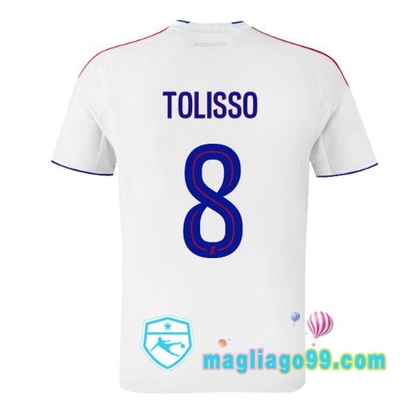 Magliago - Passione Maglie Thai Affidabili Basso Costo Online Shop | Maglia Lyon OL (VERETOUT 7) Prima Bianco 2025/2026
