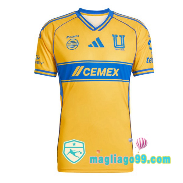 Magliago - Passione Maglie Thai Affidabili Basso Costo Online Shop | Maglia Tigres UANL Prima Giallo 2025/2026