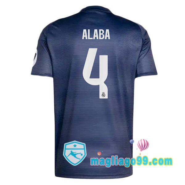 Magliago - Passione Maglie Thai Affidabili Basso Costo Online Shop | Maglia Real Madrid (Alaba 4) Seconda Blu Royal 2025/2026