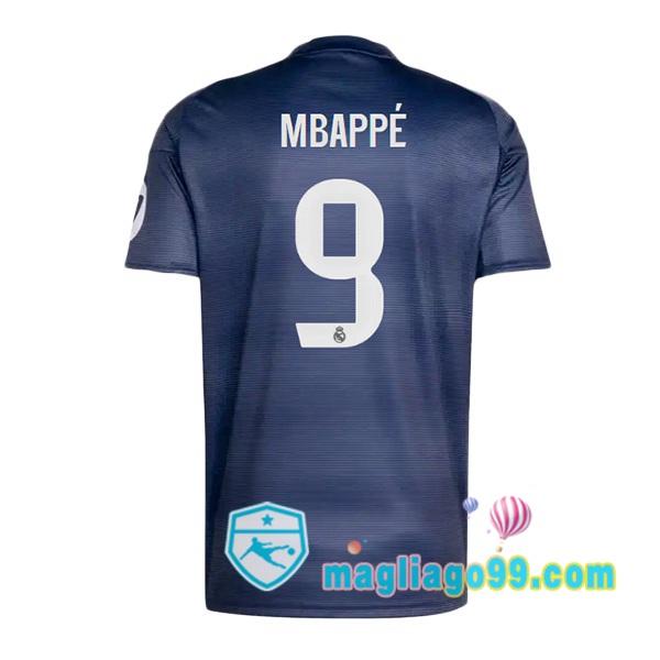 Magliago - Passione Maglie Thai Affidabili Basso Costo Online Shop | Maglia Real Madrid (Mbappé 9) Seconda Blu Royal 2025/2026