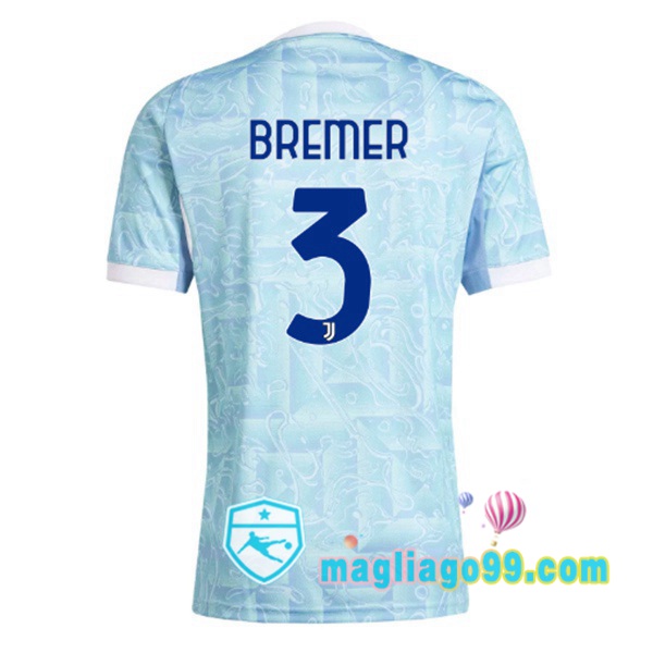 Magliago - Passione Maglie Thai Affidabili Basso Costo Online Shop | Maglia Juventus (BREMER 3) Seconda Blu Bianco 2025/2026