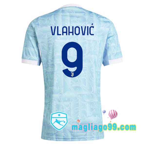 Magliago - Passione Maglie Thai Affidabili Basso Costo Online Shop | Maglia Juventus (VLAHOVIĆ 9) Seconda Blu Bianco 2025/2026