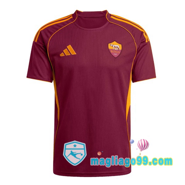 Magliago - Passione Maglie Thai Affidabili Basso Costo Online Shop | Maglia AS Roma Prima Rosso 2025/2026
