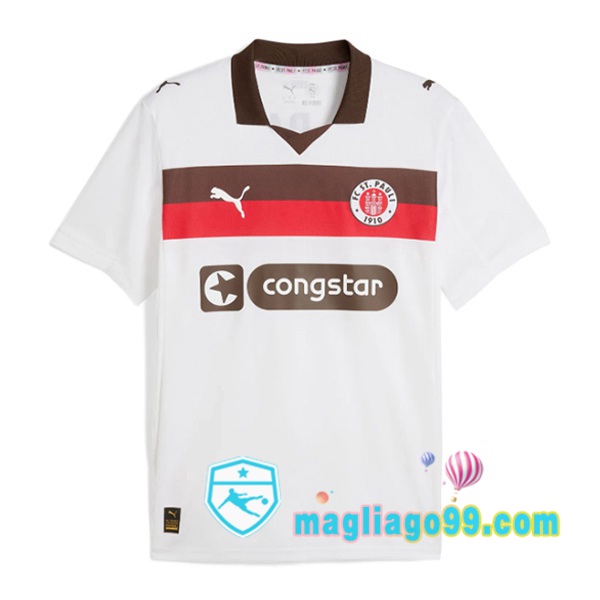 Magliago - Passione Maglie Thai Affidabili Basso Costo Online Shop | Maglia FC St. Pauli Seconda Bianco 2025/2026
