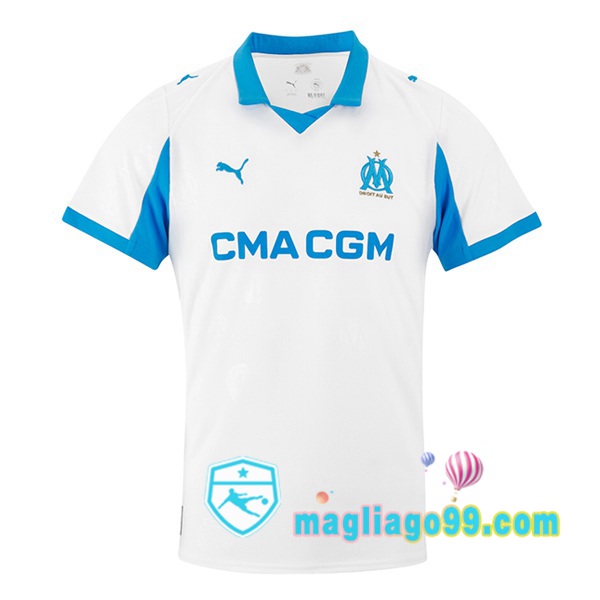 Magliago - Passione Maglie Thai Affidabili Basso Costo Online Shop | Maglia Marsiglia OM Prima Bianco 2025/2026