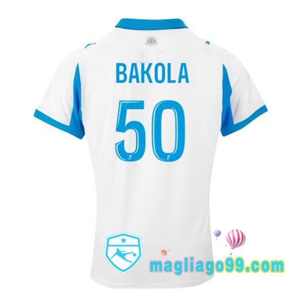 Magliago - Passione Maglie Thai Affidabili Basso Costo Online Shop | Maglia Marsiglia OM (BAKOLA 50) Prima Bianco 2025/2026
