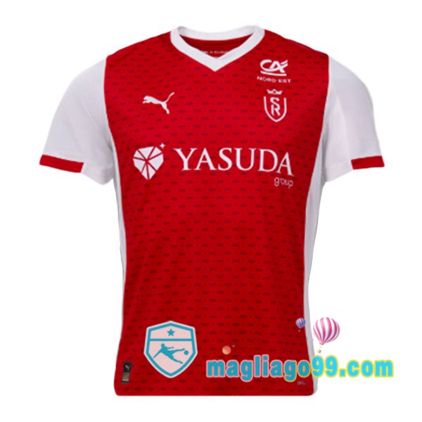 Magliago - Passione Maglie Thai Affidabili Basso Costo Online Shop | Maglia Stade de Reims Prima Rosso 2025/2026