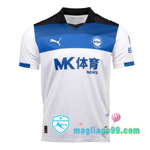 Magliago - Passione Maglie Thai Affidabili Basso Costo Online Shop | Maglia Deportivo Alaves Seconda Bianco Blu 2025/2026