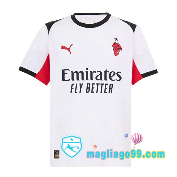 Magliago - Passione Maglie Thai Affidabili Basso Costo Online Shop | Maglia AC Milan Seconda Bianco 2025/2026