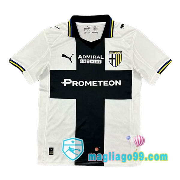 Magliago - Passione Maglie Thai Affidabili Basso Costo Online Shop | Maglia Parma Calcio Prima Bianco Nero 2025/2026