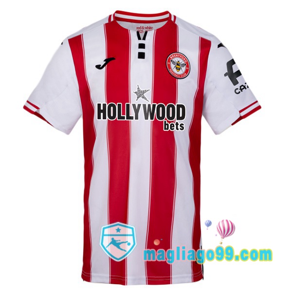 Magliago - Passione Maglie Thai Affidabili Basso Costo Online Shop | Maglia Brentford FC Prima Rosso Bianco 2025/2026