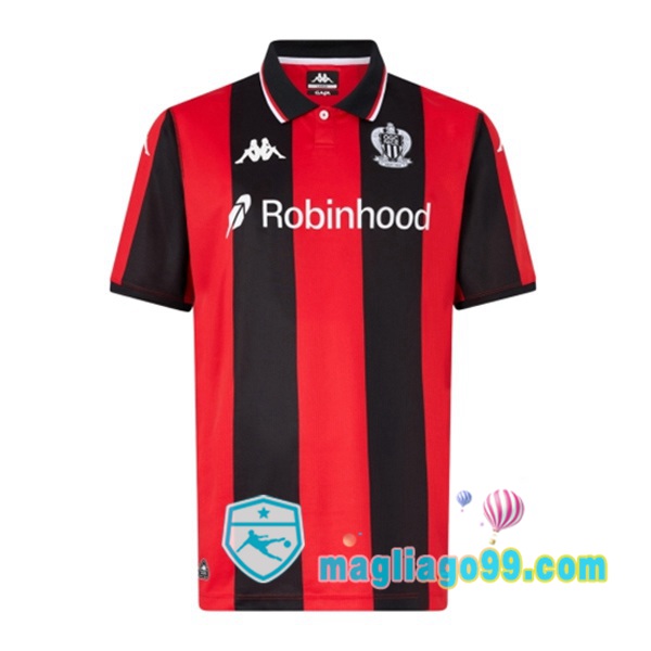 Magliago - Passione Maglie Thai Affidabili Basso Costo Online Shop | Maglia OGC Nice Prima Rosso Nero 2025/2026