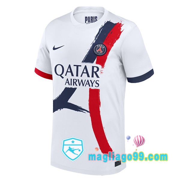 Magliago - Passione Maglie Thai Affidabili Basso Costo Online Shop | Maglia Paris PSG Seconda Bianco 2025/2026