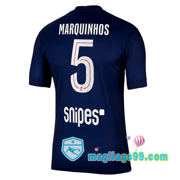 Magliago - Passione Maglie Thai Affidabili Basso Costo Online Shop | Maglia Paris PSG (Marquinhos 5) Prima Blu Royal 2025/2026