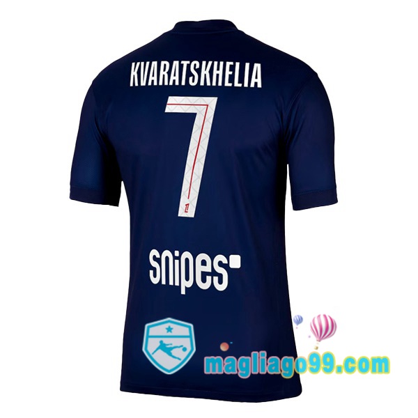 Magliago - Passione Maglie Thai Affidabili Basso Costo Online Shop | Maglia Paris PSG (Kvaratskhelia 7) Prima Blu Royal 2025/2026