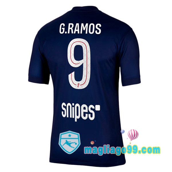 Magliago - Passione Maglie Thai Affidabili Basso Costo Online Shop | Maglia Paris PSG (G. Ramos 9) Prima Blu Royal 2025/2026