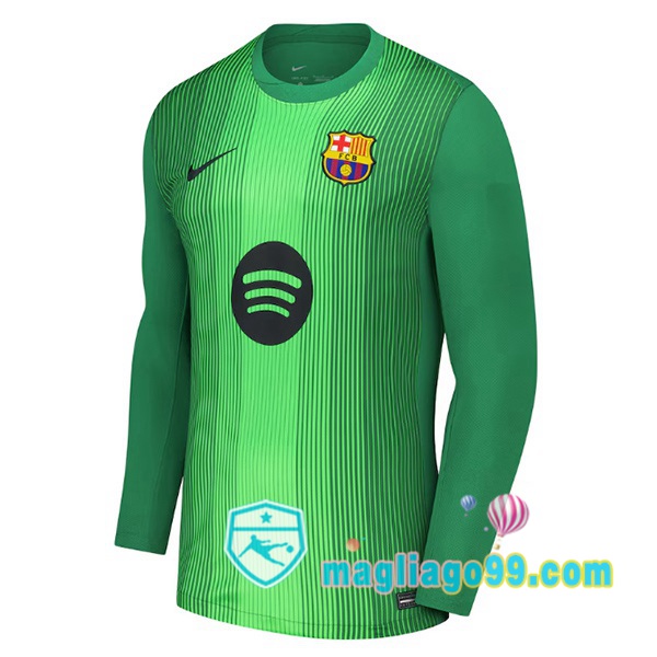 Magliago - Passione Maglie Thai Affidabili Basso Costo Online Shop | Maglia FC Barcellona Portiere Maniche Lunghe Verde 2025/2026